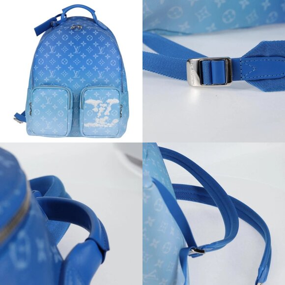 LOUIS VUITTON Clouds Backpack Multi Pocket Backpack Blue M45441 LV Auth 126591SM main image 9